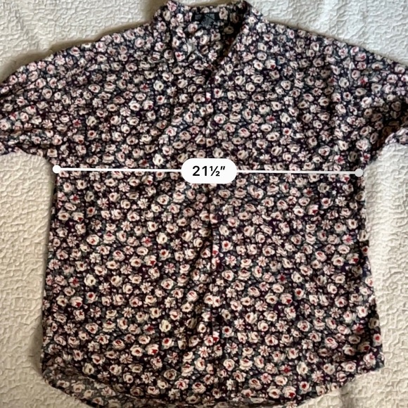 Structure long sleeves floral top - Picture 4 of 5